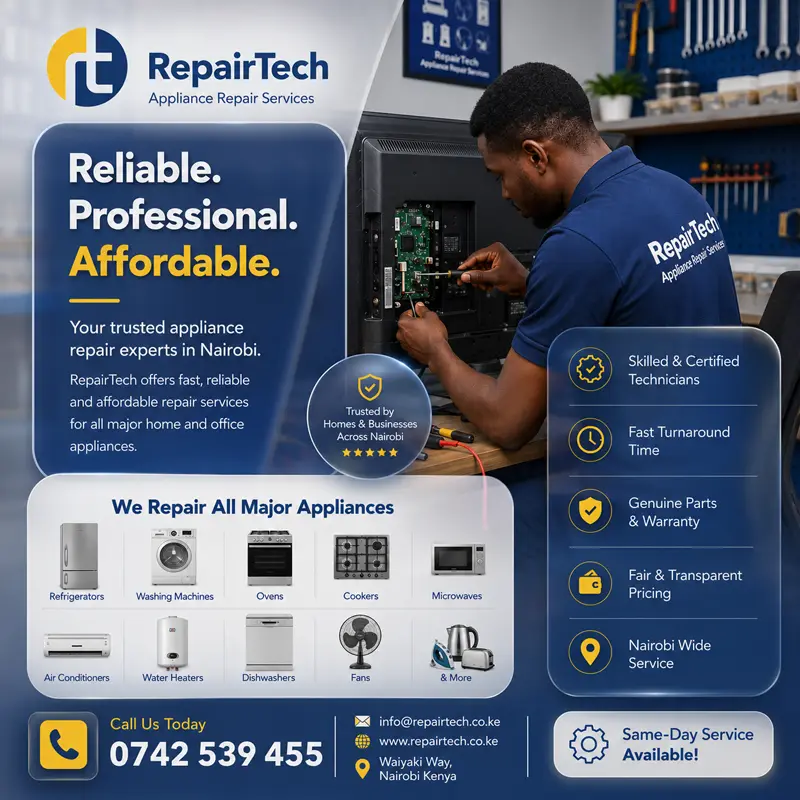 Professional Appliance Repair Technician in Nairobi – RepairTech Kenya