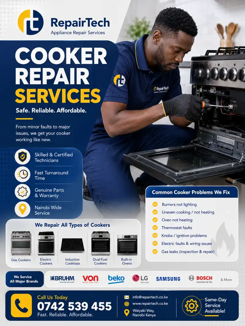 Cooker and Oven Repair in Nairobi – RepairTech Kenya